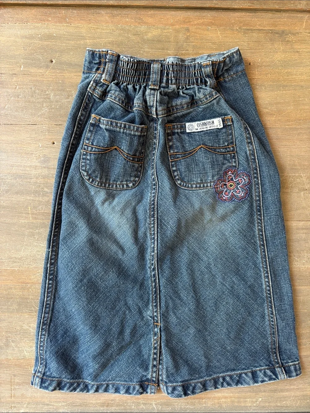 Vintage Oshkosh girl’s denim maxi skirt